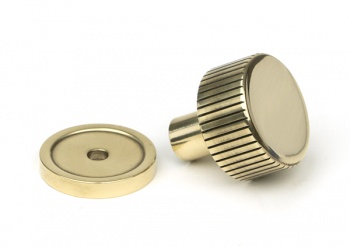 Aged Brass Judd Cabinet Knob - 25mm (Plain)