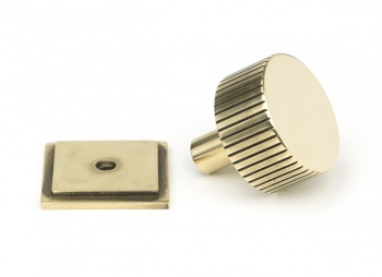 Aged Brass Judd Cabinet Knob - 32mm (Square)