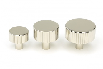 Polished Nickel Judd Cabinet Knob - 25mm (No rose)