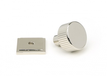 Polished Nickel Judd Cabinet Knob - 25mm (Square)