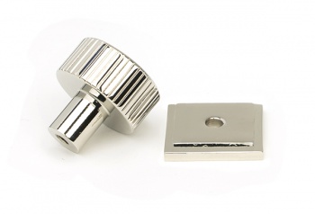 Polished Nickel Judd Cabinet Knob - 25mm (Square)