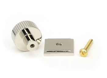 Polished Nickel Judd Cabinet Knob - 25mm (Square)