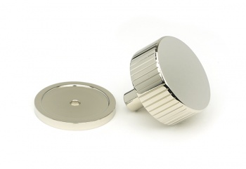 Polished Nickel Judd Cabinet Knob - 38mm (Plain)