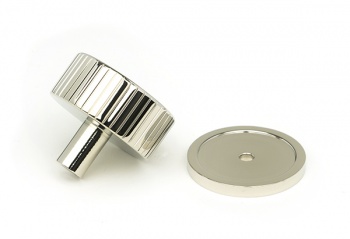 Polished Nickel Judd Cabinet Knob - 38mm (Plain)