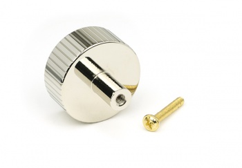 Polished Nickel Judd Cabinet Knob - 38mm (No rose)