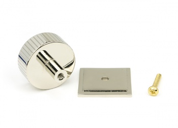 Polished Nickel Judd Cabinet Knob - 38mm (Square)