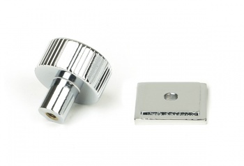 Polished Chrome Judd Cabinet Knob - 25mm (Square)