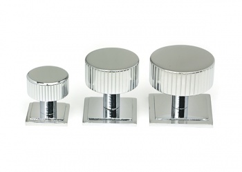 Polished Chrome Judd Cabinet Knob - 25mm (Square)