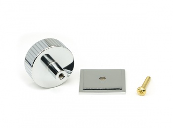 Polished Chrome Judd Cabinet Knob - 38mm (Square)