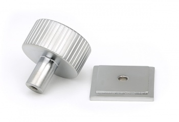 Satin Chrome Judd Cabinet Knob - 32mm (Square)