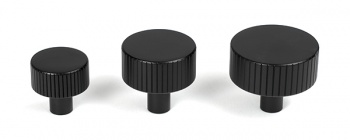 Matt Black Judd Cabinet Knob - 25mm (No rose)