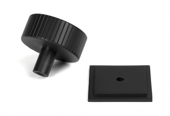 Matt Black Judd Cabinet Knob - 38mm (Square)