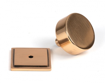 Polished Bronze Kelso Cabinet Knob - 38mm (Square)