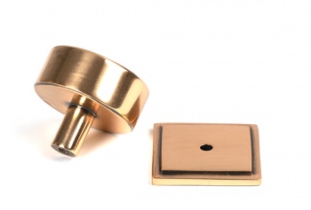 Polished Bronze Kelso Cabinet Knob - 38mm (Square)