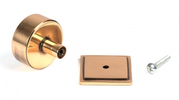 Polished Bronze Kelso Cabinet Knob - 38mm (Square)