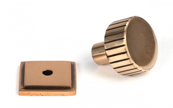 Polished Bronze Judd Cabinet Knob - 25mm (Square)