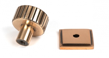 Polished Bronze Judd Cabinet Knob - 25mm (Square)