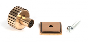 Polished Bronze Judd Cabinet Knob - 25mm (Square)