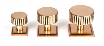 Polished Bronze Judd Cabinet Knob - 25mm (Square)