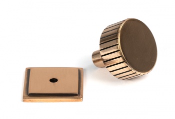 Polished Bronze Judd Cabinet Knob - 32mm (Square)