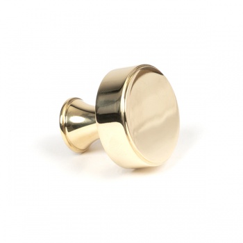 Polished Brass Scully Cabinet Knob - 32mm