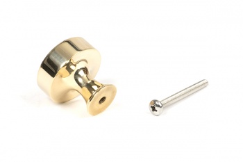 Polished Brass Scully Cabinet Knob - 32mm