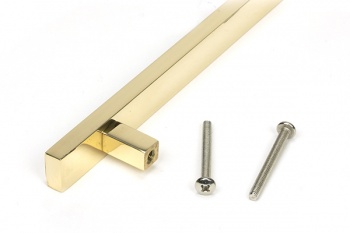 Polished Brass Scully Pull Handle - Small