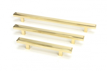 Polished Brass Scully Pull Handle - Small