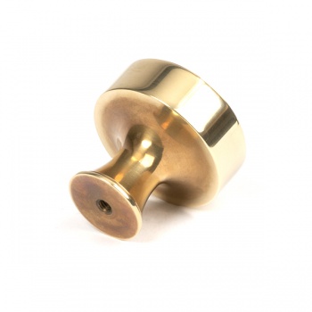 Aged Brass Scully Cabinet Knob - 38mm