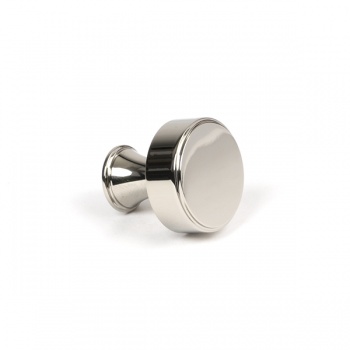 Polished Nickel Scully Cabinet Knob - 25mm