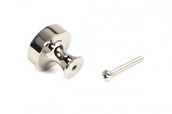 Polished Nickel Scully Cabinet Knob - 32mm