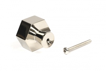 Polished Nickel Kahlo Cabinet Knob - 38mm