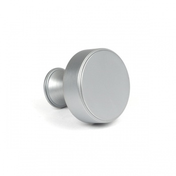 Satin Chrome Scully Cabinet Knob - 32mm