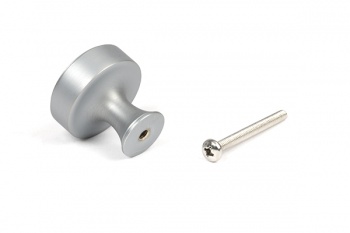 Satin Chrome Scully Cabinet Knob - 32mm