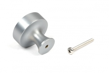 Satin Chrome Scully Cabinet Knob - 38mm