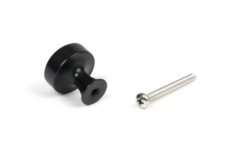 Matt Black Scully Cabinet Knob - 25mm