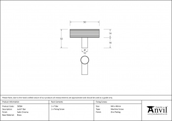 Satin Chrome Judd T-Bar