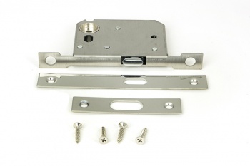 Polished Nickel 50mm Sliding Door Lock