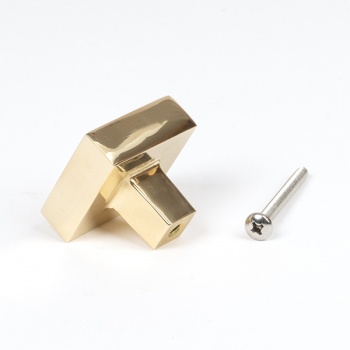 Polished Brass Albers Cabinet Knob - 35mm