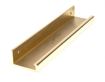 Polished Brass 200mm Plain Edge Pull