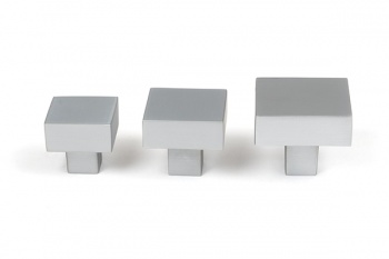 Satin Chrome Albers Cabinet Knob - 35mm