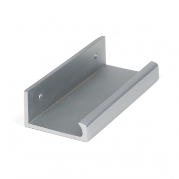 Satin Chrome 100mm Plain Edge Pull