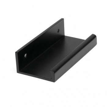 Matt Black 100mm Plain Edge Pull