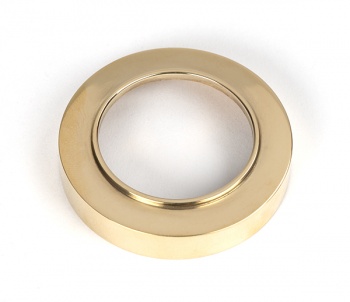 Polished Brass Round Escutcheon (Plain)