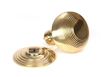 Polished Brass Beehive Centre Door Knob