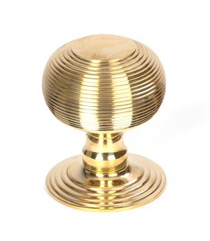 Polished Brass Beehive Centre Door Knob