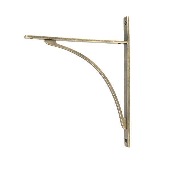 Burnished Brass Apperley Shelf Bracket (314mm x 250mm)