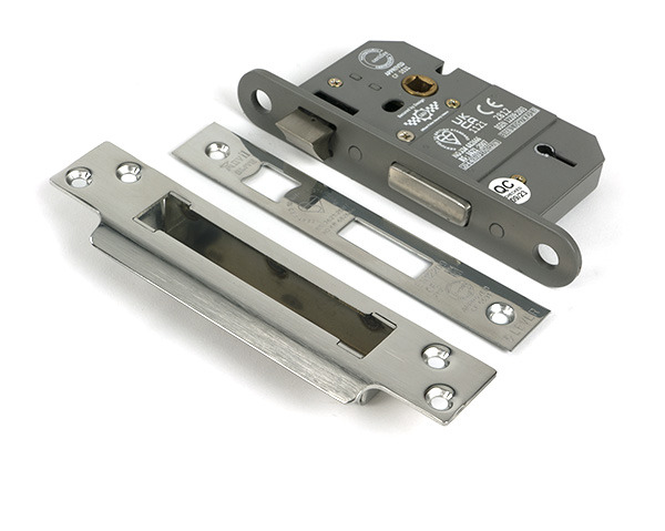 Polished SS 2.5'' 5 Lever BS Sash Lock KA