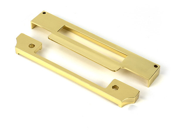 Polished Brass '' Rebate Kit for Euro Sash Lock