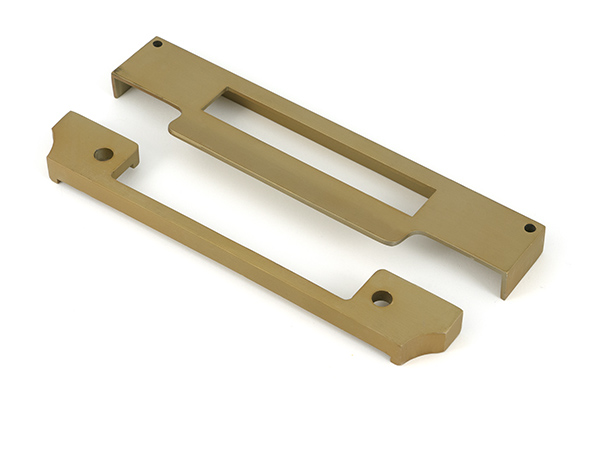 Satin Brass '' Rebate Kit for Euro Sash Lock